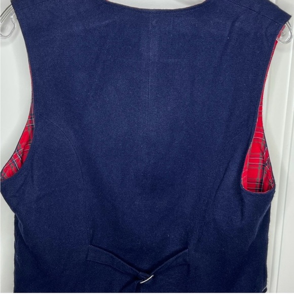 Karen Scott Snowflake Vest Navy - Size Small - Picture 2 of 3